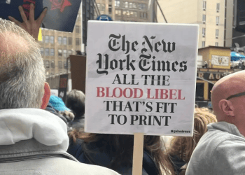 Demonstrators gather outside of The New York Times headquarters in support of Israel New York Times faces shareholder lawsuit threat over biased anti-Israel coverage