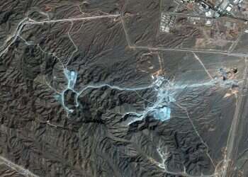 Pickaxe Mountain in Iran. Photo: Reuters Israeli intelligence assesses Iran moved enriched uranium to Pickaxe Mountain