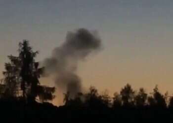 Explosion in Poland leaves massive crater amid Russian strikes
