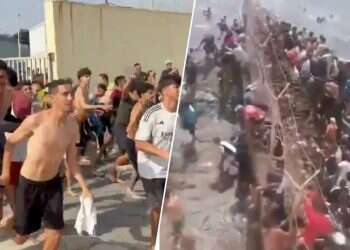 More than 1,500 migrants enter EU territory in dramatic footage