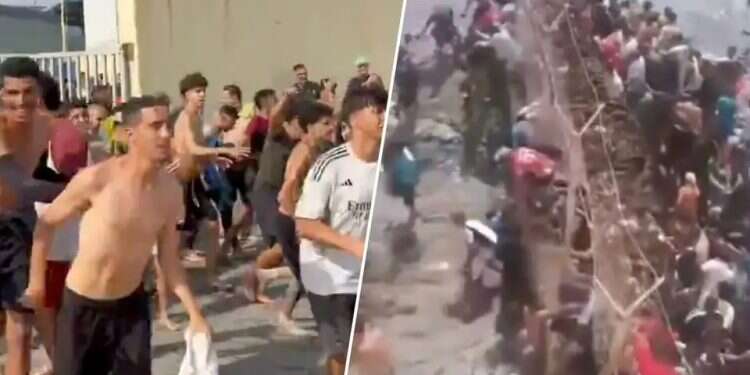 Ceuta President Juan Jesús Vivas says the city is facing a severe humanitarian emergency. Photo: X More than 1,500 migrants enter EU territory in dramatic footage