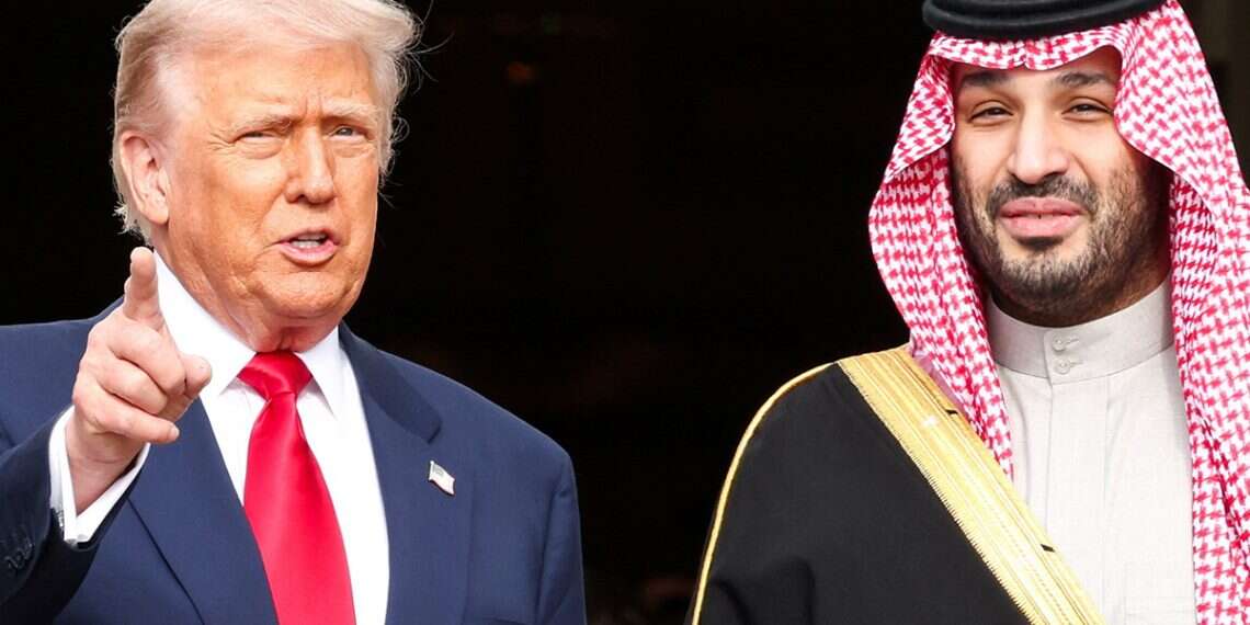 Crown Prince Mohammed bin Salman and Donald Trump. Photo: Reuters Trump: Saudi nuclear deal contingent on joining Abraham Accords