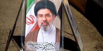 A portrait of the new Iranian Supreme Leader Mojtaba Khamenei is on display for sale on a street in Sana'a, Yemen, 10 April 2026 Mojtaba Khamenei's fate: Is Iran hiding something?