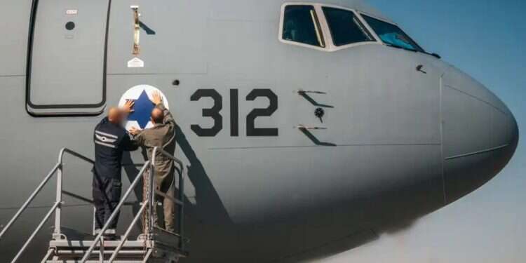 The new KC-46 refueling aircraft arrived in Israel on Thursday Israeli Air Force receives second game-changing Boeing KC-46