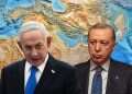 Netanyahu and Erdogan against the backdrop of a map of the Middle East. Photo: Oren Ben Hakoon, AFP Israel's answer to the 'Muslim NATO'