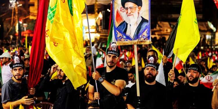Hezbollah supporters in Beirut. Photo: AFP Hezbollah awaits green light from Tehran to escalate Lebanon-Israel tensions