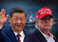 US President Donald Trump (R) and Chinese President Xi Jinping (L) China is watching: the American weakness exposed by the war