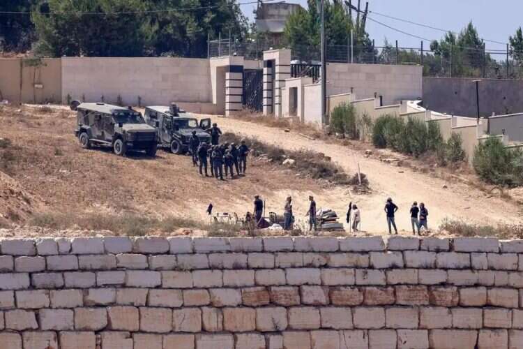 IDF forces in Qusra