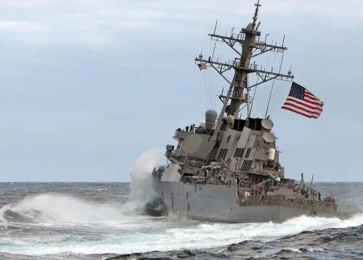 US Navy ship. Photo: US Navy Facebook page US commanders warn Iran campaign has been 'too much for too long'