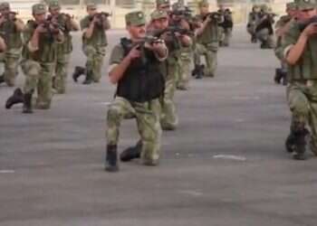 Palestinian forces near Jericho during training Israel's next front? The PA covert buildup of a 60,000-strong army