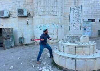 MK takes sledgehammer to Palestinian town – smashes terror shrines