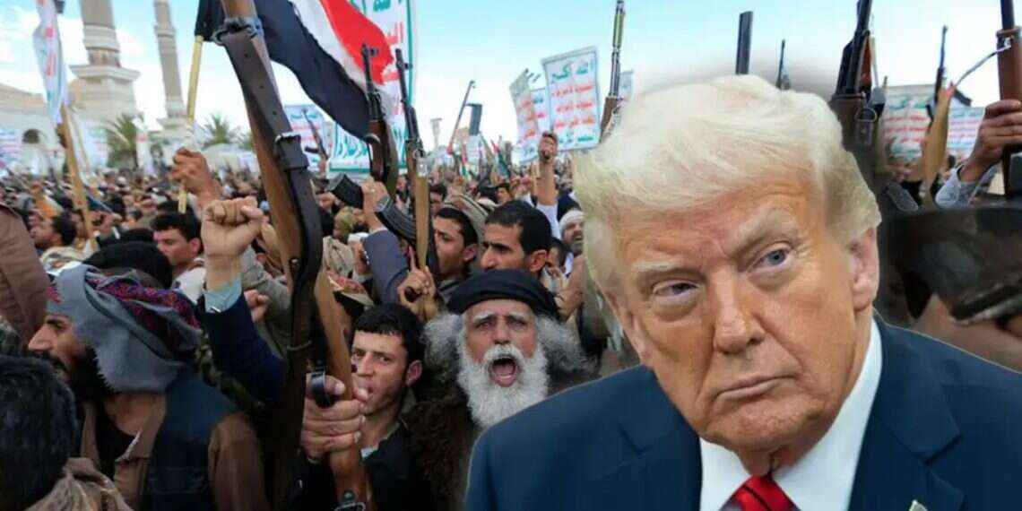 President Donald Trump left Camp David amid speculation of another Mideast escalation (background: The Houthi rebels) Trump rushes back to White House amid looming US military operation against Houthis