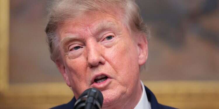 President Donald Trump delivers remarks with cryptocurrency executives in the Roosevelt Room at the White House., August 19, 2026 Trump cautions Iran 'not to get cute' after new activity at Pickaxe Mountain