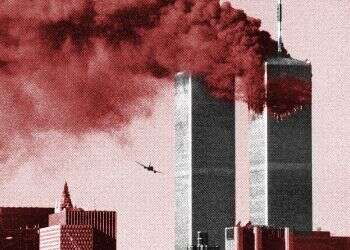 United Airlines Flight 175 is seen moments before slamming into the south tower of the World Trade Center in New York on September 11, 2001 25 years later, does America still remember 9/11?