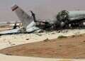 A damaged US Boeing E-3 Sentry airborne warning and control aircraft following an Iranian strike on the airbase, amid the U.S.-Israeli conflict with Iran, at Prince Sultan Air Base in Saudi Arabia in this picture obtained from social media released on March 29, 2026. New photos show Iranian strike damage at US bases