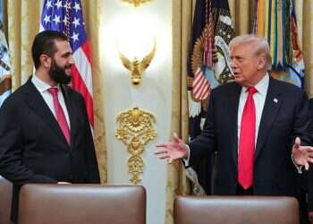 Syria's President Ahmed al-Sharaa (L) meets with US President Donald Trump at the White House in Washington DC. Syrian president slams Israel, jokes with Trump about 'giving up New Jersey' instead of Golan