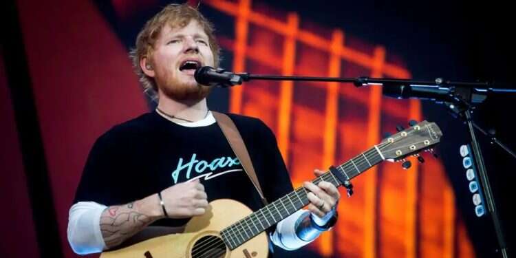 Ed Sheeran. Photo: EPA/Luca Piergiovanni Ed Sheeran
