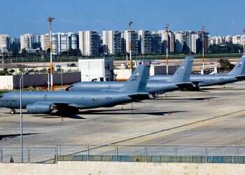 American refueling aircraft at Ben Gurion Airport. Photo: Koko More US refueling aircraft headed to Israel: Will flights be affected?