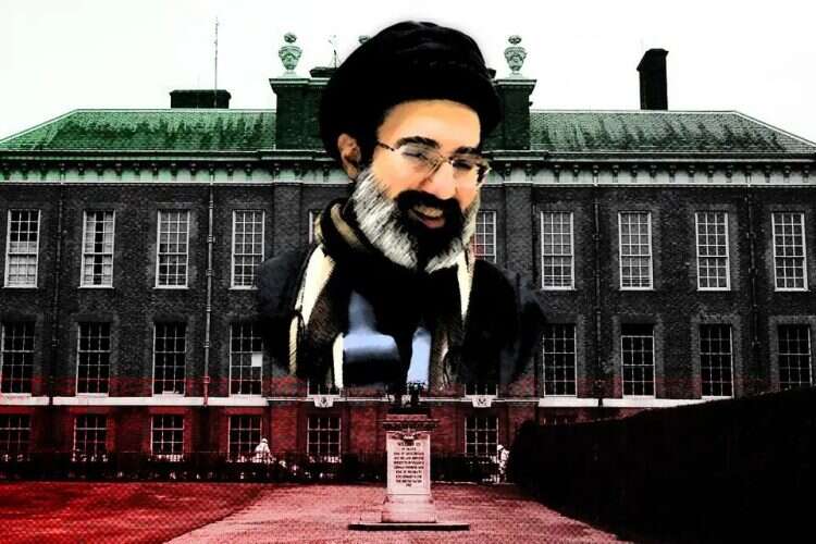 Mojtaba Khamenei over Kensington Palace. Photo: Wikipedia, AP