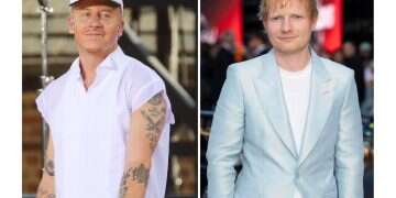 Macklemore appears on ABC's 'Good Morning America' Summer Concert Series in Central Park in New York on July 22, 2022, left, and Ed Sheeran appears at the premiere of the film 'F1 The Movie' in London on June 23, 2025 'I cannot hide how I feel anymore': Tearful Ed Sheeran reacts to Gaza comments