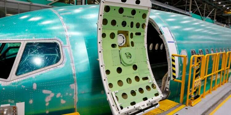 A Boeing 737 MAX aircraft is assembled at the company's plant in Renton, Washington, U.S. June 25, 2024
Boeing identifies flight navigation flaw in 737 MAX cockpit software