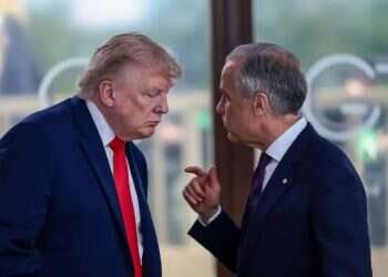 Trump and Canadian Prime Minister Carney. Photo: AP US hits Canada with new import bans as trade tensions surge