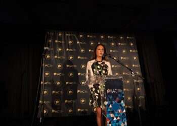 Harmeet Dhillon, assistant attorney general for civil rights at the US Department of Justice, speaks at the IAC gala in San Diego, US 'A national crisis': Top DOJ official vows crackdown on antisemitism