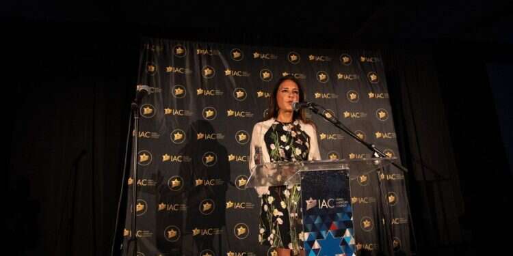 Harmeet Dhillon, assistant attorney general for civil rights at the US Department of Justice, speaks at the IAC gala in San Diego, US 'A national crisis': Top DOJ official vows crackdown on antisemitism