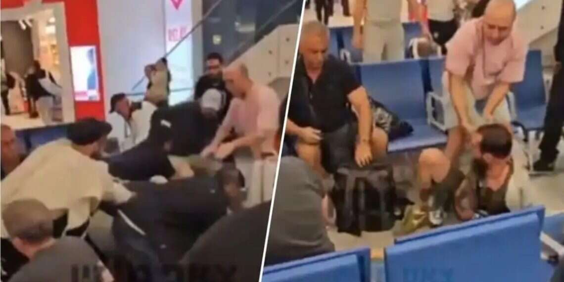Airport brawl. Airport brawl caught on camera as Breslov Hasidim confront antisemitic taunt