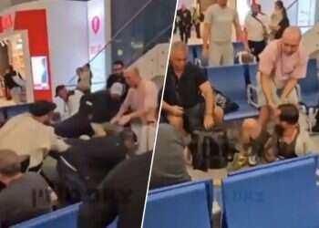 Airport brawl caught on camera as Breslov Hasidim confront antisemitic taunt