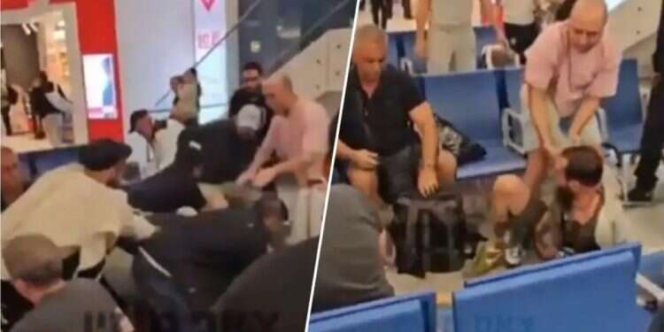 Airport brawl. Airport brawl caught on camera as Breslov Hasidim confront antisemitic taunt