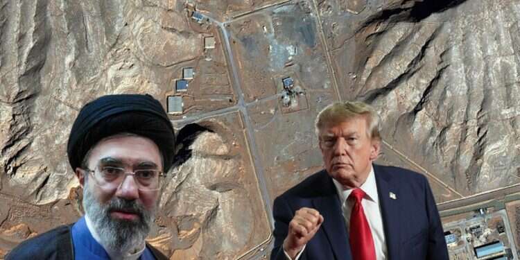 US officials have focused on nuclear talks rather than on reopening the Strait of Hormuz (Pictured: President Trump and Iranian Supreme Leader Khamenei against the background of Isfahan's nuclear site) 'We don't want to talk about the strait': Success in Hormuz puts focus on nuclear talks