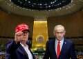 President Donald Trump and Prime Minister Benjamin Netanyahu (Background: the UN General Assembly) High-stakes UN General Debate kicks off in New York amid Iran tension