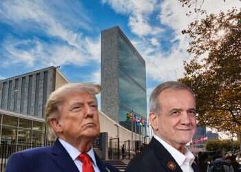 President Donald Trump and his Iranian counterpart, President Masoud Pezeshkian against the backdrop of the UN building in New York Trump tells aides to pursue Iran meeting at UN, but uncertainty lingers