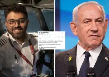 Smit Machchhar alongside the PM's post Netanyahu calls Machchhar 'true hero', 'salutes' Flydubai pilot for saving lives