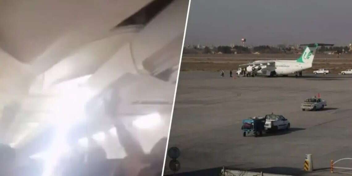 The Iranian aircraft was forced to return to the airport from which it departed Boeing 737 makes dramatic emergency return in Iran after tire failure