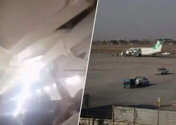 The Iranian aircraft was forced to return to the airport from which it departed Boeing 737 makes dramatic emergency return in Iran after tire failure