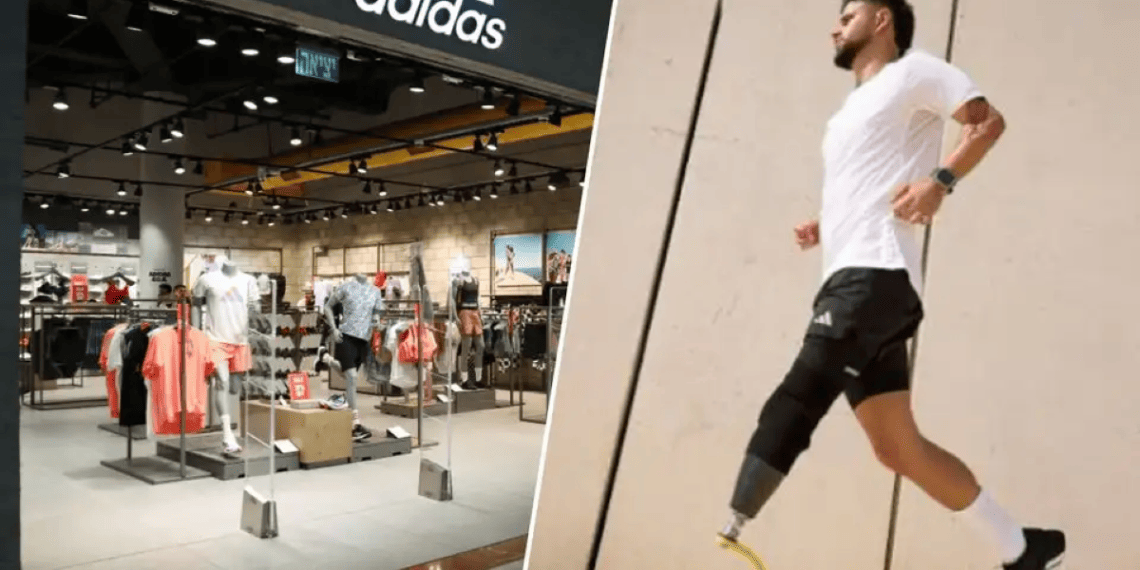 IDF veteran Shalev Biton for the Single Shoe campaign by Adidas Adidas faces global boycott calls over ad featuring wounded IDF veteran