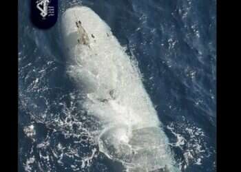 Tehran Times claimed this was the US submersible drone captured by Iran Tehran boasts of underwater drone seizure at Hormuz chokepoint