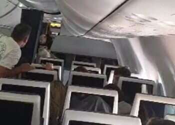 'Nobody passes this door': Dramatic footage emerges of passengers taking control of Dubai-Tel Aviv flight