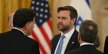 US Vice President JD Vance speaks with Israeli Strategic Affairs Minister Ron Dermer. Photo: AFP 'He kept Israel safe': Dermer throws support behind Vance