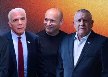 Eisenkot, Bennett, Lapid and Golan. Photo: Arik Sultan, Gideon Markowicz, Oren Cohen Opposition realizes this is the only way to win the election