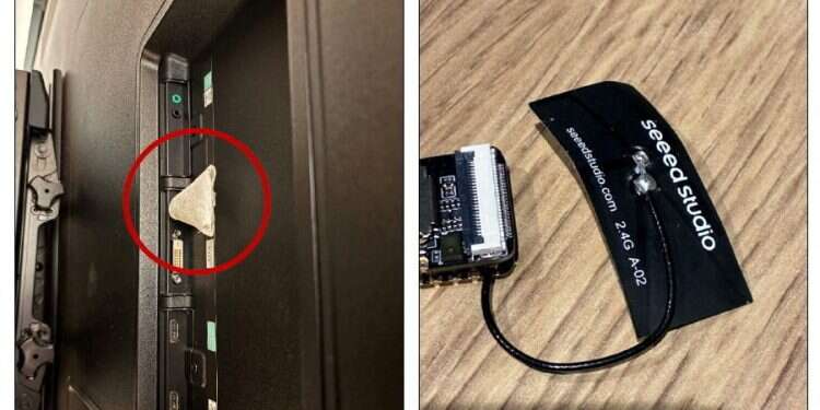 A device, which the US Justice Department says is a hidden audio recording device installed in an OpenAI executive conference room by Abdulrahman Alfozan OpenAI's internal Saudi spy brought down by its own algorithms