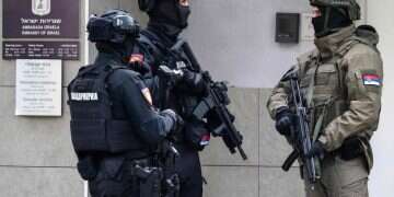 Assailant killed after attacking elite officer at Israeli Embassy in Belgrade