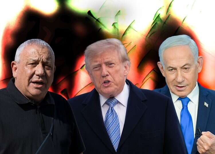 Benjamin Netanyahu, Gadi Eisenkot, Donald Trump. Photo: Liron Moldovan, EPA, Oren Ben Hakoo Trump, invite them