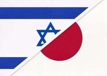 Japanese and Israeli flags Japan's territorial dispute with Russia poses a strategic dilemma for Israel