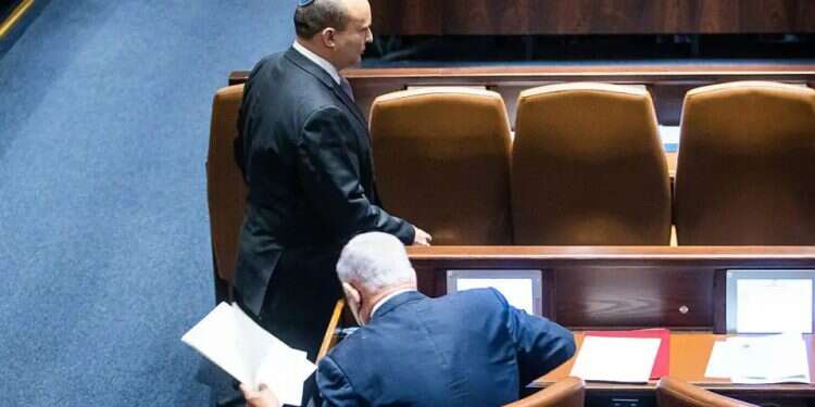 Naftali Bennett and Benjamin Netanyahu. Photo: Oren Ben Hakoon This election bears a striking resemblance to another campaign