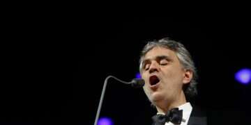 Tenor Andrea Bocelli, from Italy, performs at a concert during his 'Incanto' tour in Panama City, Sunday, April 3, 2011 BDS blasts sour note ahead of Bocelli's Petra concert over Israel ties
