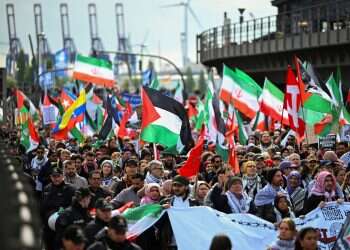 People take part in a pro-Palestinian demonstration against Israel to mark the 78th anniversary of the 'Nakba' in Hamburg, Germany, May 16, 2026 'European Jews want a connection to Israel – but certainly not most of them'