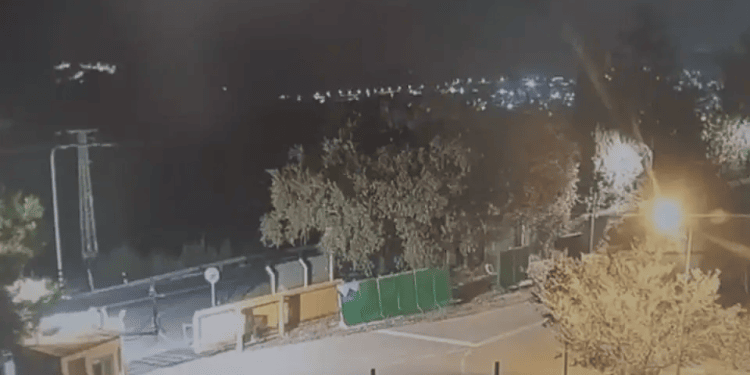The mysterious object on Israel's northern border on Oct. 10, 2026. Photo: Courtesy IDF reveals likely identity of mysterious object that entered northern Israeli airspace